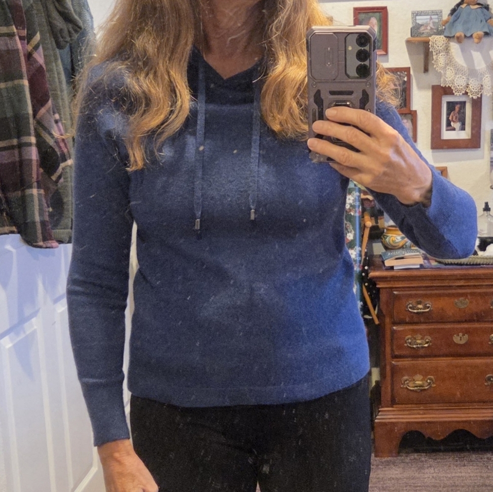 Rachael Zoe Merino Wool hoodie Sweater Size SP